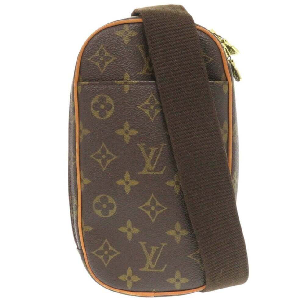 LOUIS VUITTON Authentic Brown Monogram Pochette Hobo Bag - Picture 2 of 10